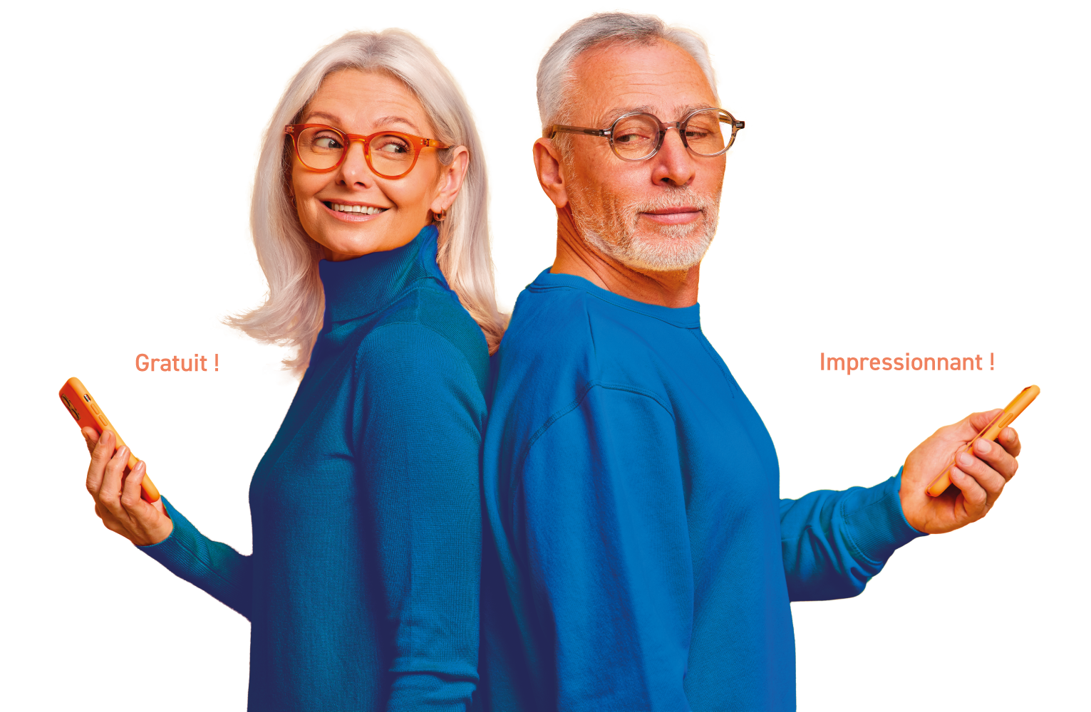 Couple satisfait avec leur estimation