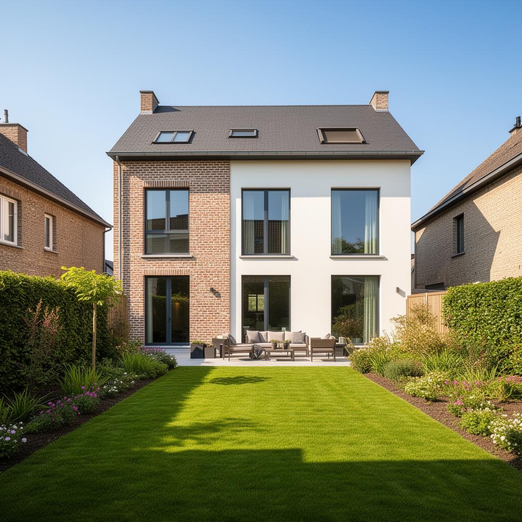 Maison belge rénovée, lumineuse